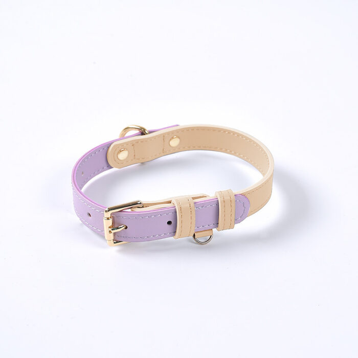 Leather Pet Dog Leash Collar Set - Image 2