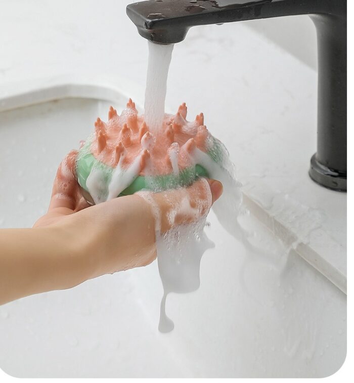 2 In 1 Dog Cleaning Bathing Massage Shampoo Soap Dispensing - Image 9