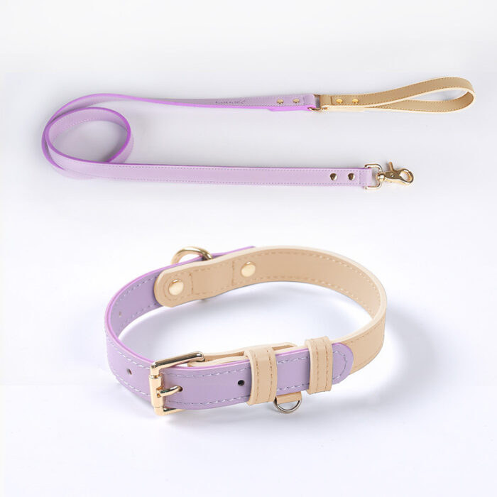 Leather Pet Dog Leash Collar Set - Image 8